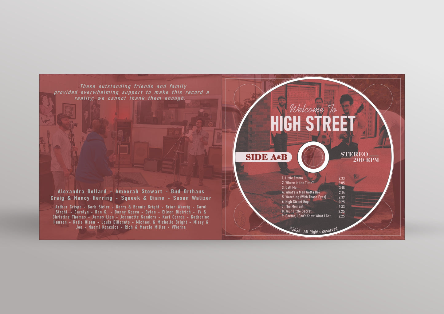 ON SALE(while supplies last)"Welcome to High Street" CD - SIGNED First Pressing