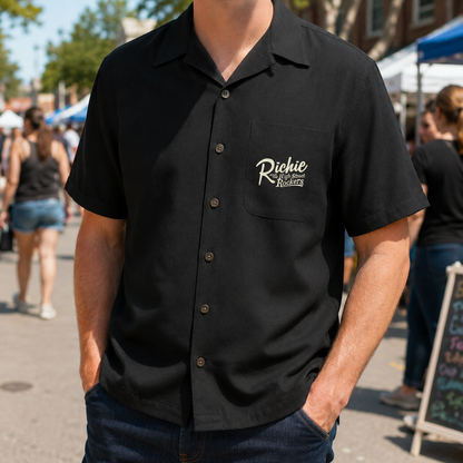 Rock and Roll Bowler Shirt - Black