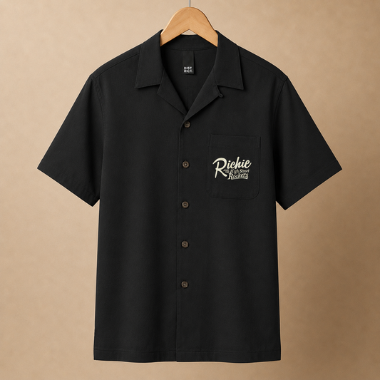 Rock and Roll Bowler Shirt - Black