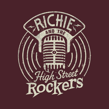 "Microphone" Tee - Maroon