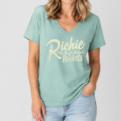 HSR Ladies V-Neck Tee - Sage