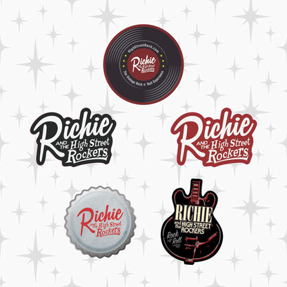 Rock & Roll Sticker Pack – Set of 5