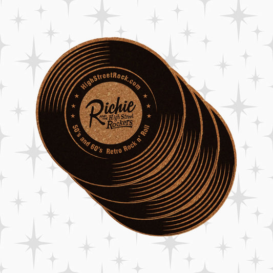 High Street Rockers “Vinyl” Cork Coaster Set