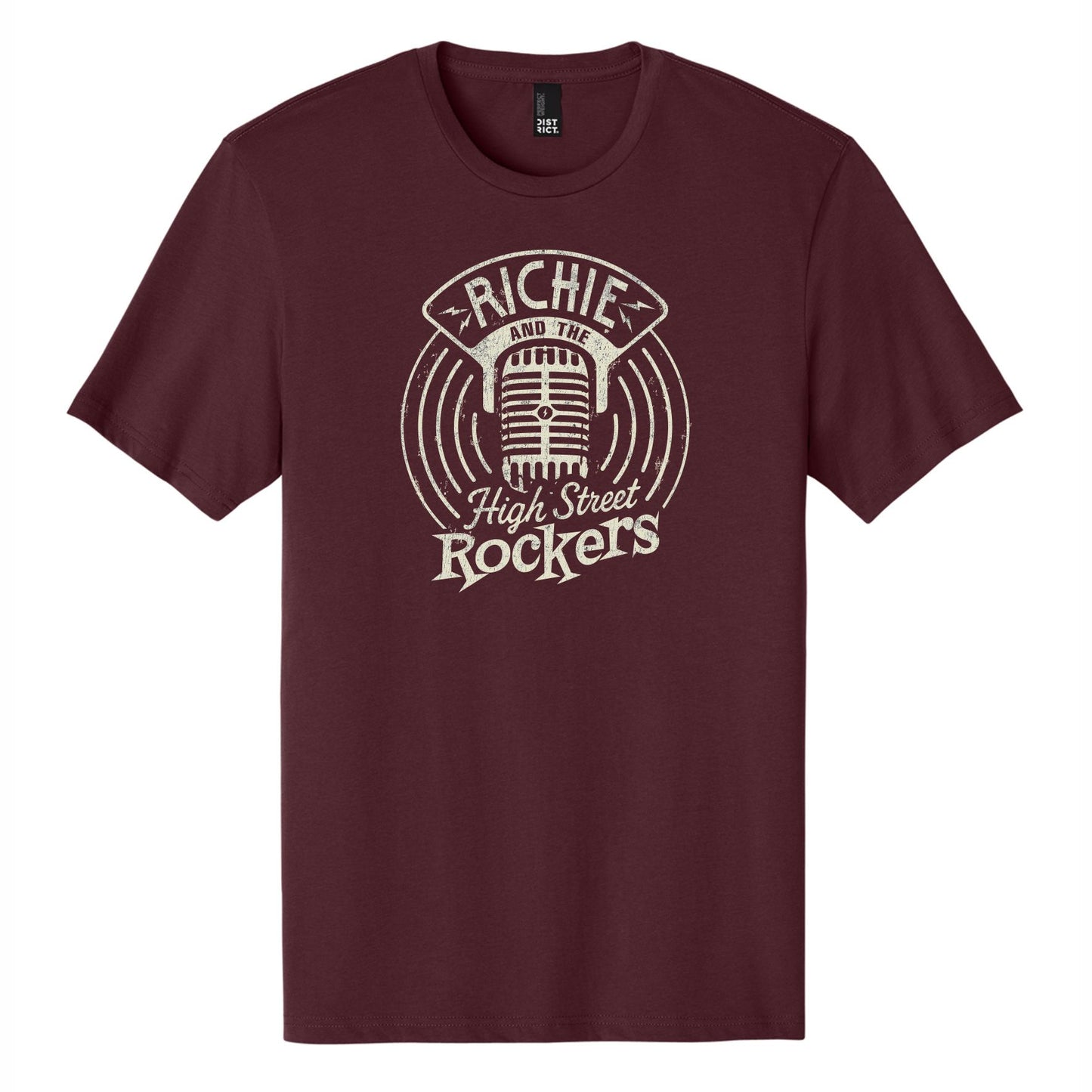 "Microphone" Tee - Maroon