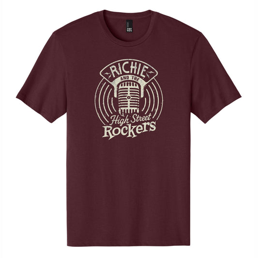 "Microphone" Tee - Maroon